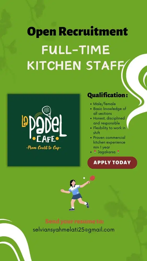 Recruitment Barista & Kitchen