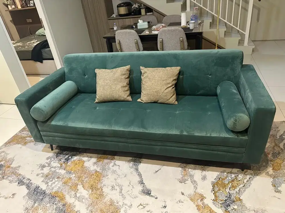 sofa minimalis like new, nego