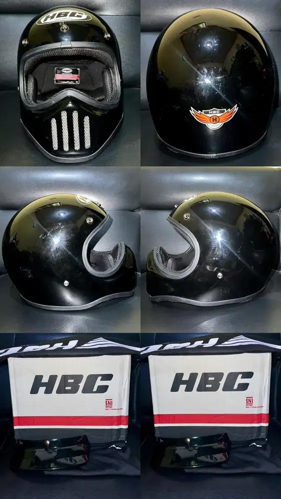 Helm Hbc Black Glossy