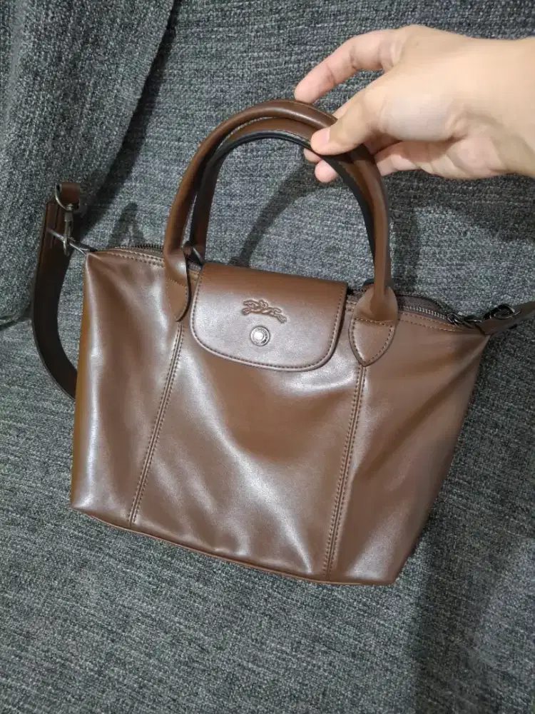 Longchamp cuir chocolate