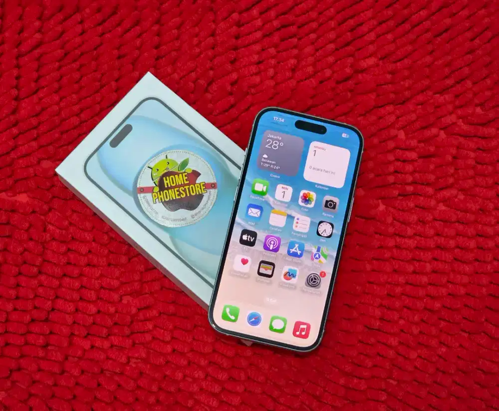 IPhone 15 IBox Indo Resmi 128GB Blue Berkualitas