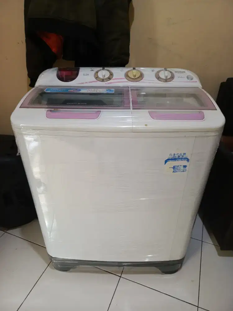 Mesin cuci SANKEN 10kg normal siap pakai frre ongkir Rp 800.000 normal