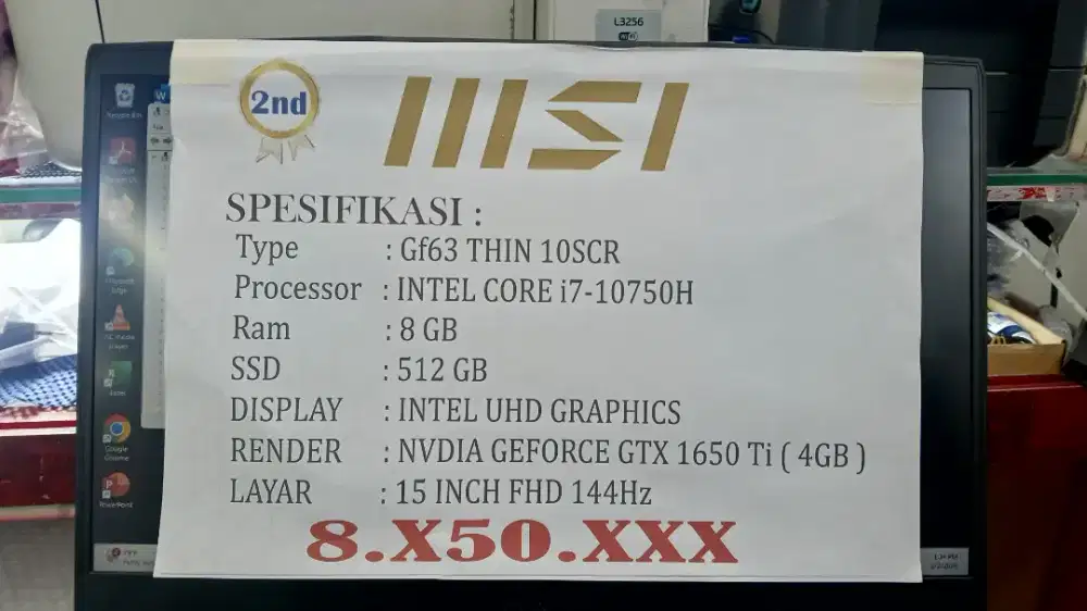 [PROMO RAMADHAN] MSI GAMING INTEL CORE i7-10750H GTX 1650 Ti 8/512