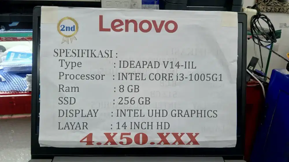 [PROMO RAMADHAN] LENOVO V14 INTEL CORE i3-1005G1 RAM 8GB SSD 256GB