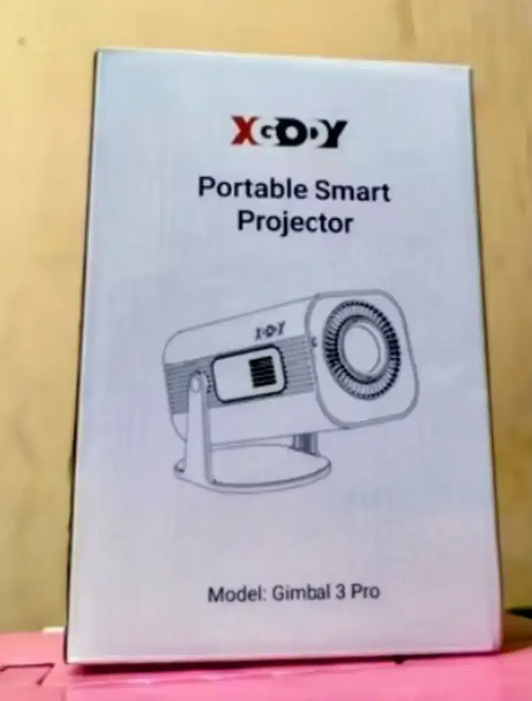 Proyektor Xgody gimbal 3 pro Baru Android terang Normal Fullset Nett
