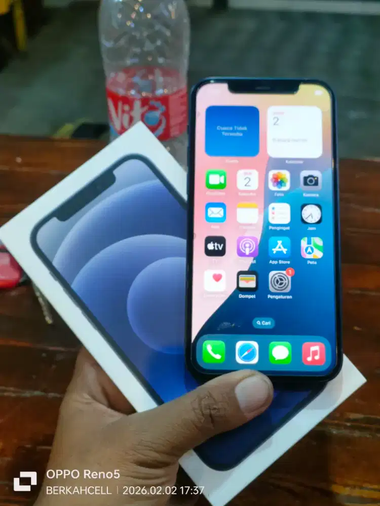 iPhone 12 128GB iBox PA/A Fullset 
90% Mulus No Minus BH 77% Original