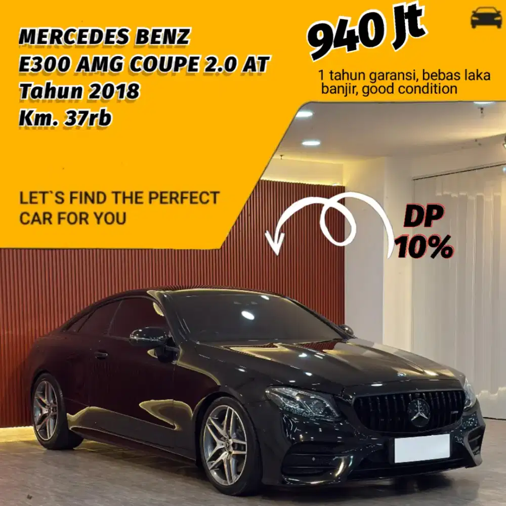 Mercedes Benz E300 Coupe AMG Line 2.0 AT Tahun 2018