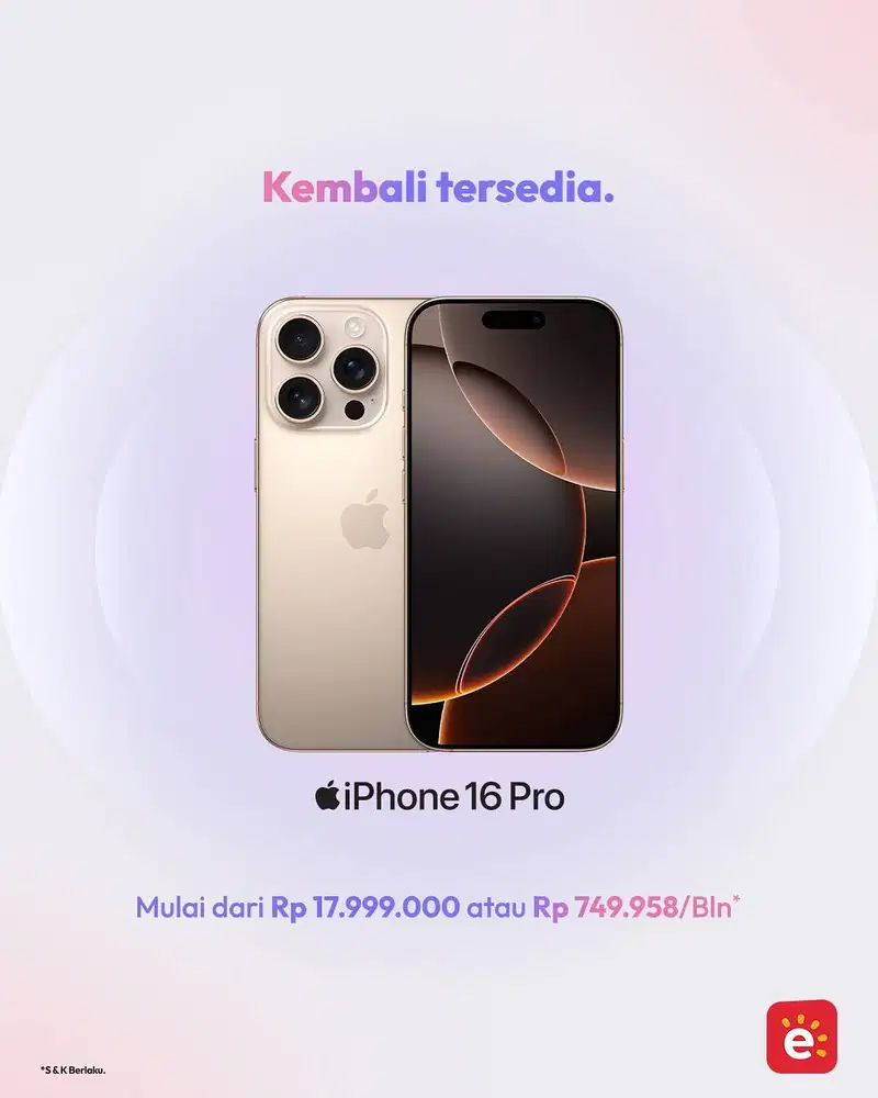 PROMI CICILAN 0% IPHONE 16 PRO