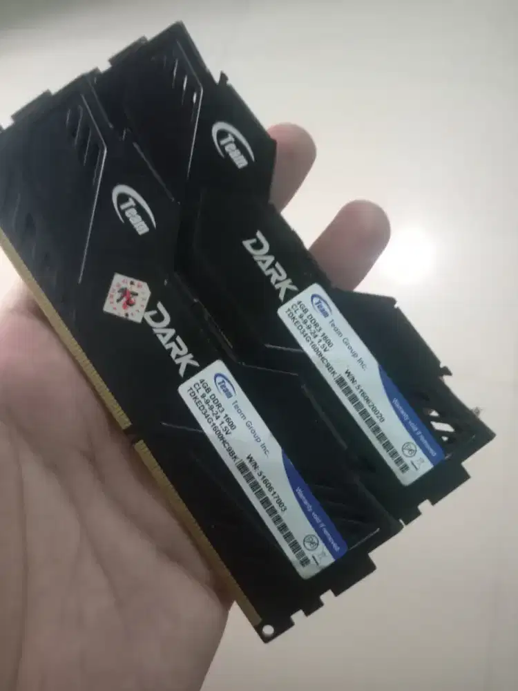 RAM TeamGroup T-Force Dark DDR3 8GB (2×4GB) 1600MHz – Normal