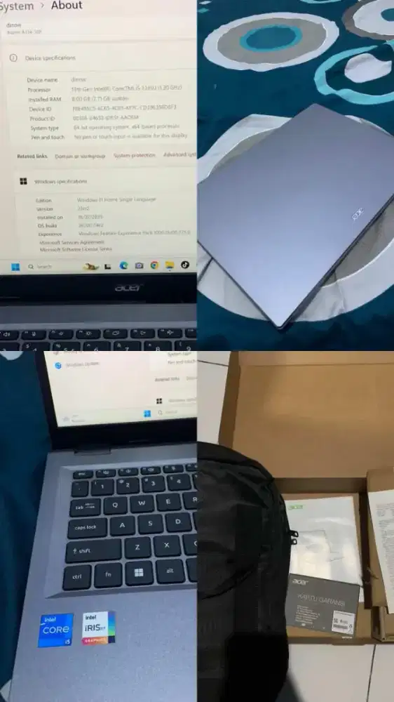 Laptop Acer aspire A154