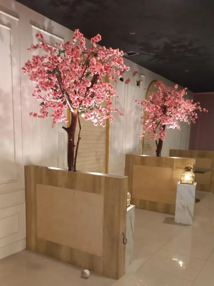 Pajangan set bunga sakura / Perlengkapan decor restoran atau rumah