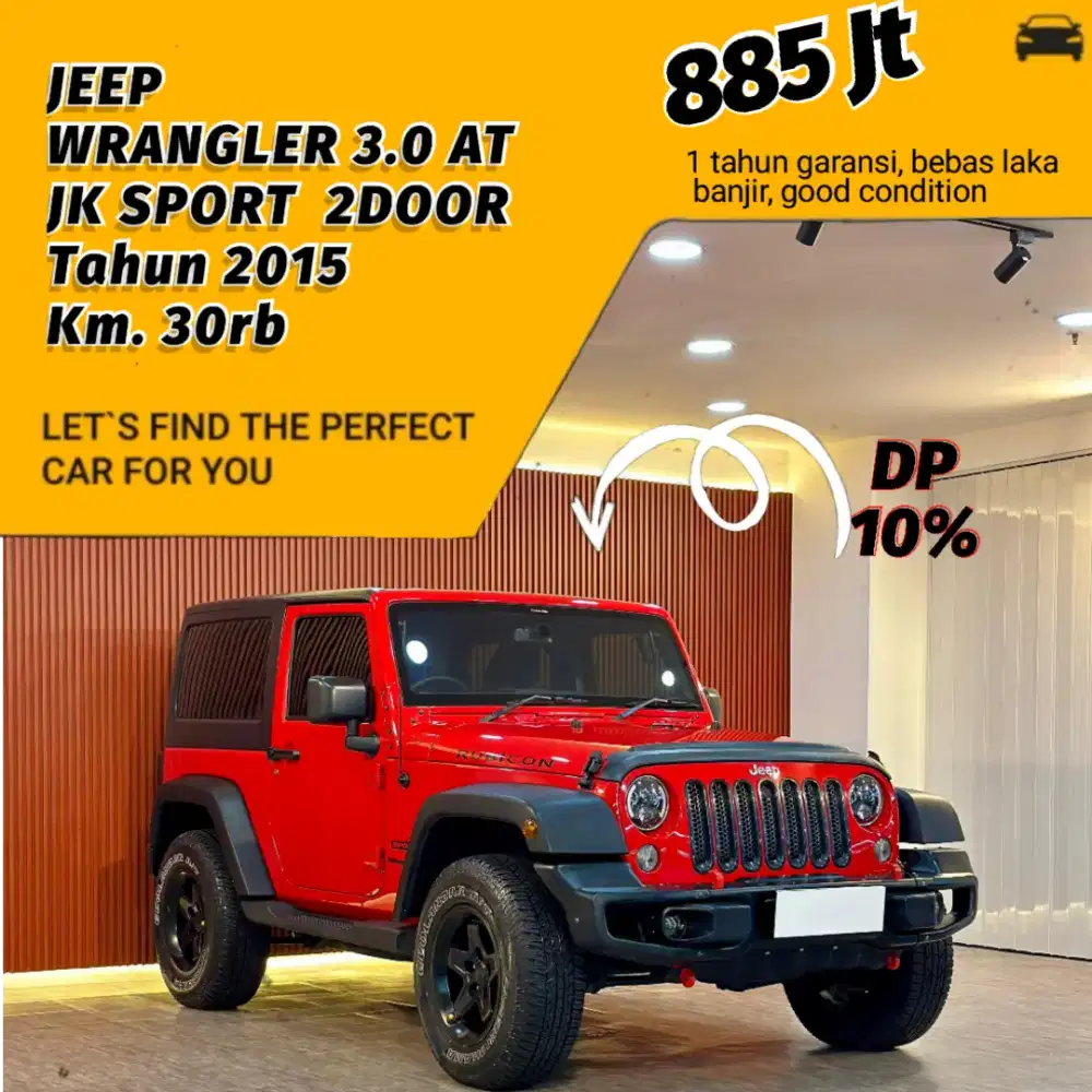 Jeep Wrangler JK Sport 2 Door 3.0 AT Tahun 2015