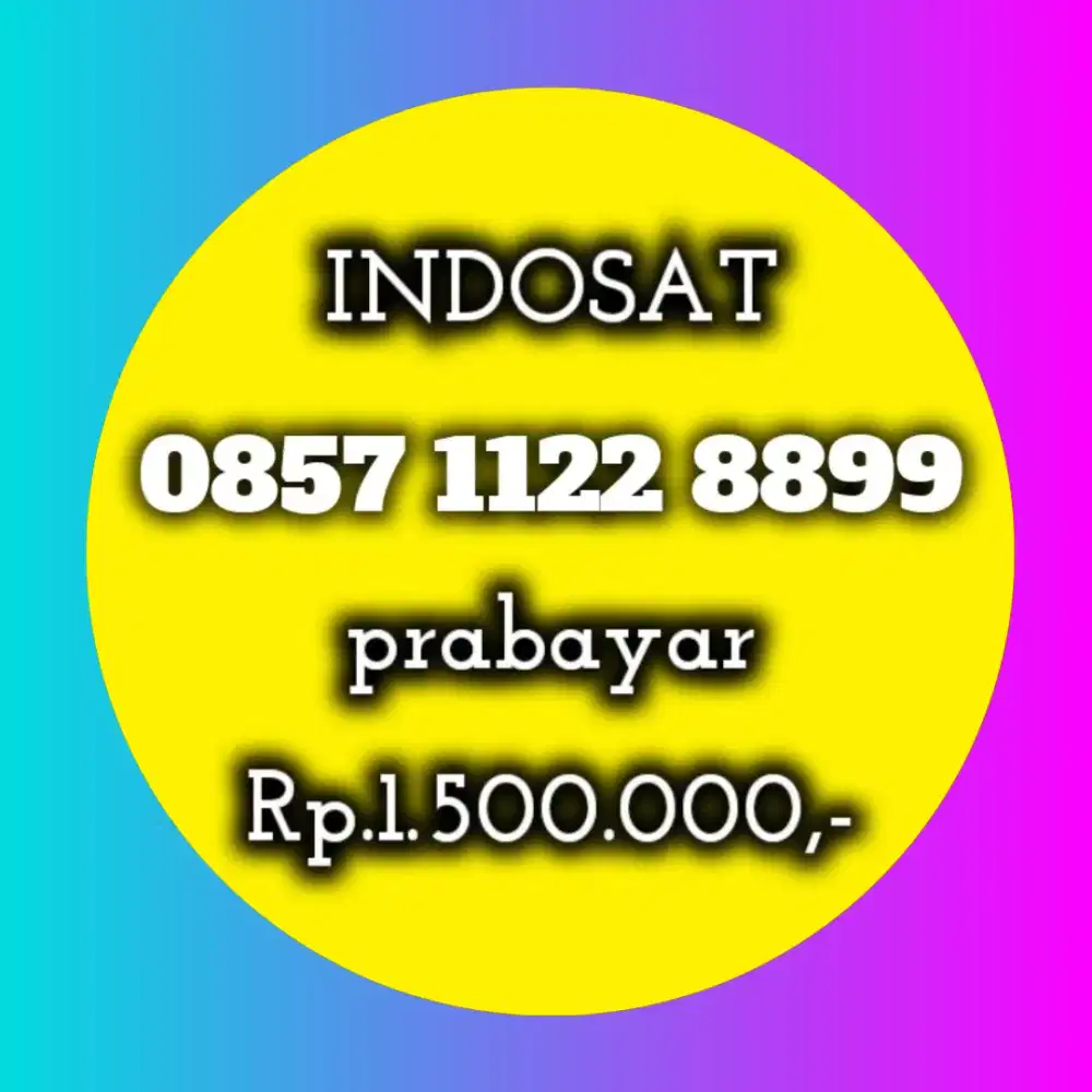 NOMOR CANTIK INDOSAT 1122 8899