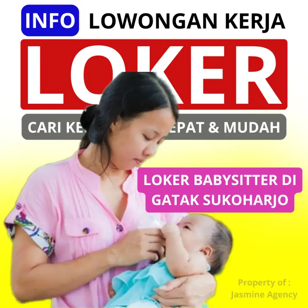 Loker Babysitter di Gatak Sukoharjo