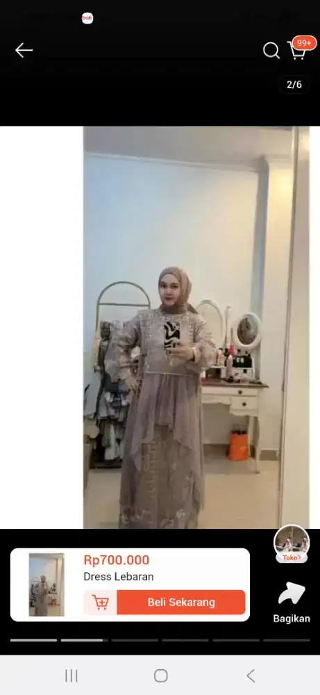 Baju lebaran mewah elegant