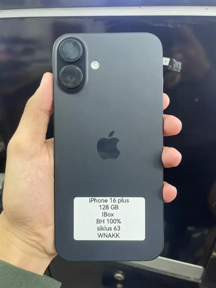 Iphone 16 plus black 128gb resmi iBox