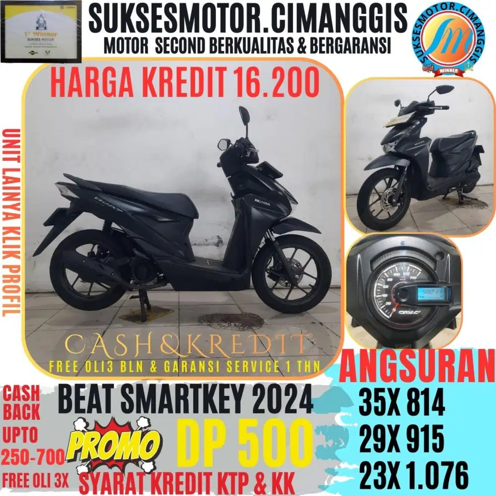 DP 500 BEAT SMARTKEY PROMOTERMURAH CASHBACK UPTO700RBU FREEOLI3X