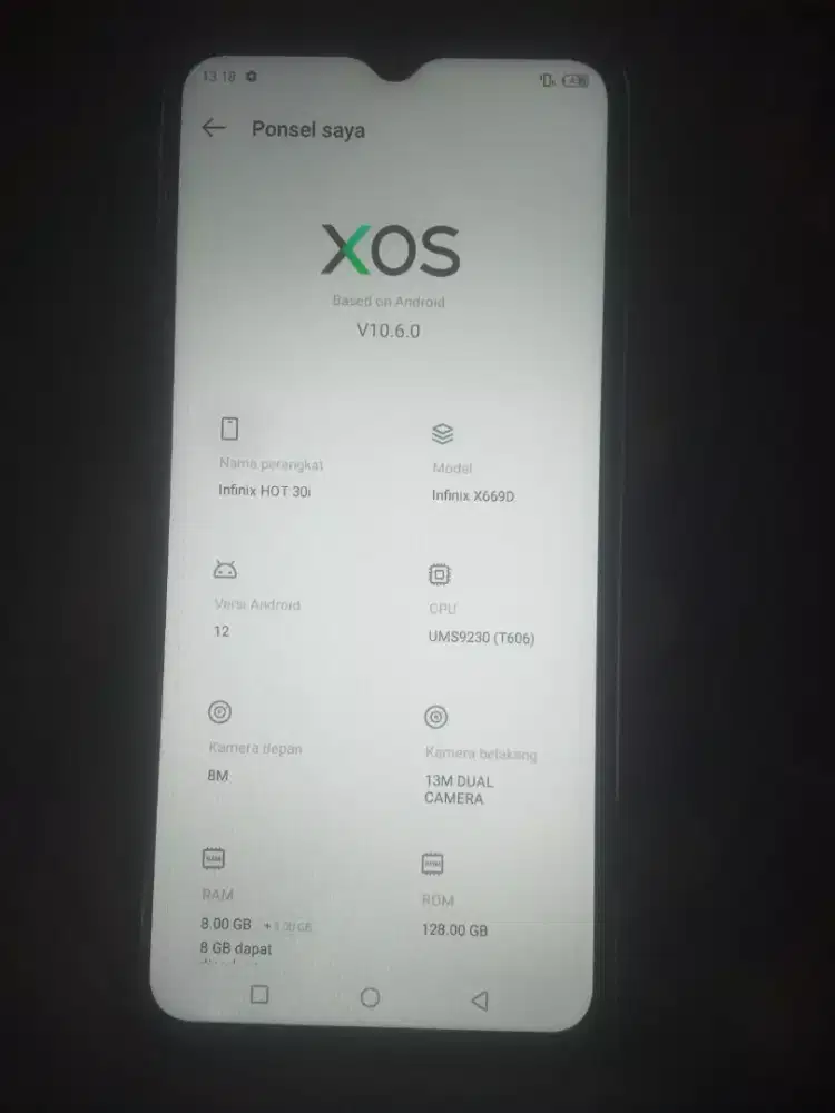 INFINIX HOT 30I 8+8/128