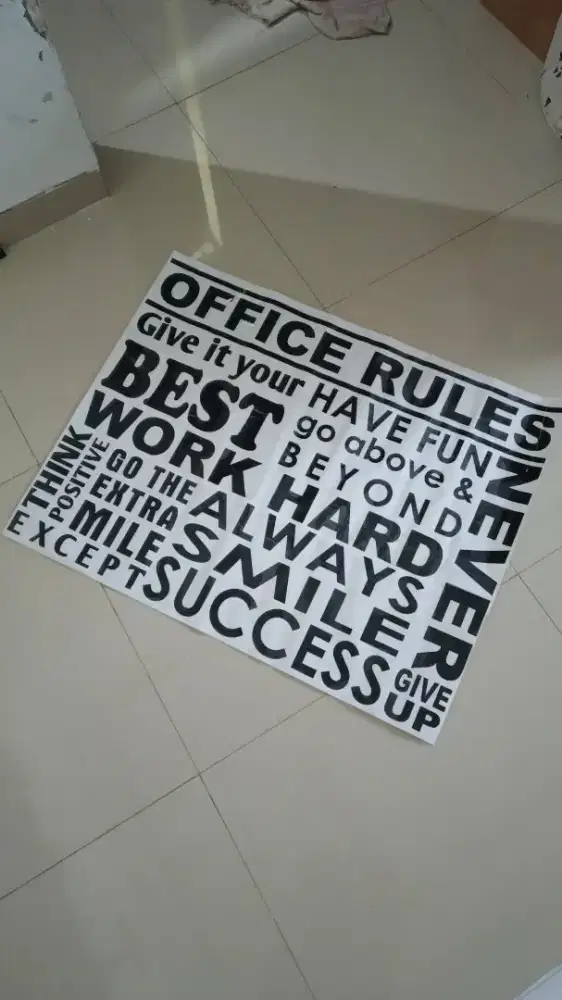 STICKER CUTTING TULISAN STIKER LOGO KATA MOTIVASI UNT DEKORASI TEMBOK