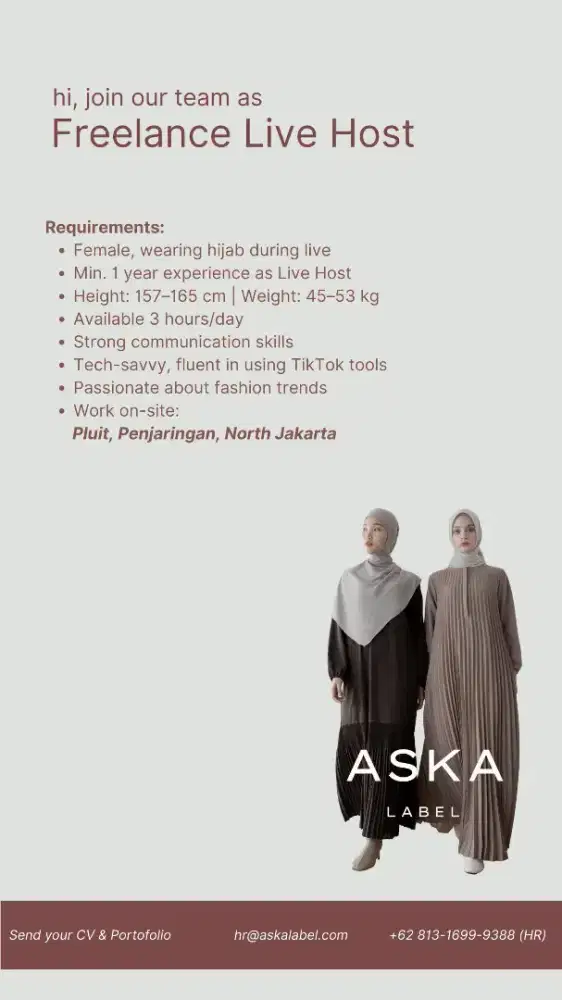 Host live dan admin gudang