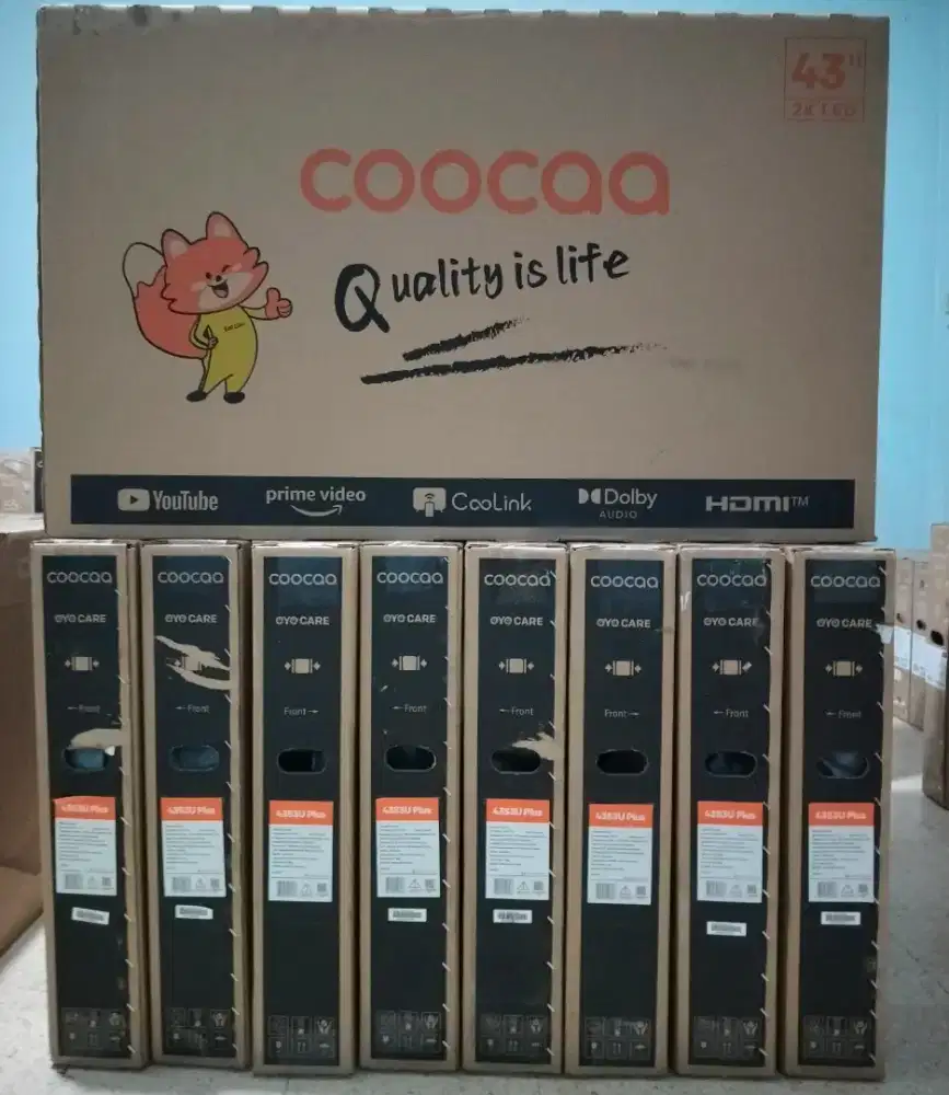 New LED COOCAA Smart TV 43S3U garansi resmi 3 tahun