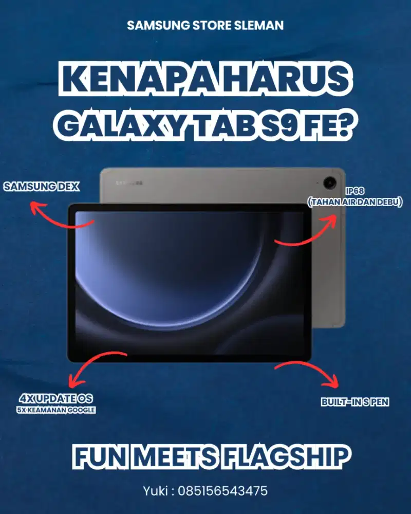 [READY STOCK] SAMSUNG GALAXY TAB S9 FE 5G GARANSI RESMI SAMSUNG