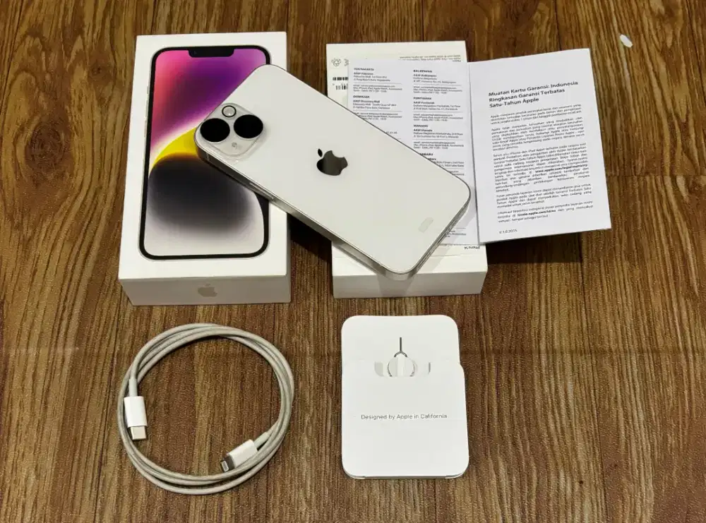 iPhone 14 128GB Fullset LikeNew Garansi Resmi iBox