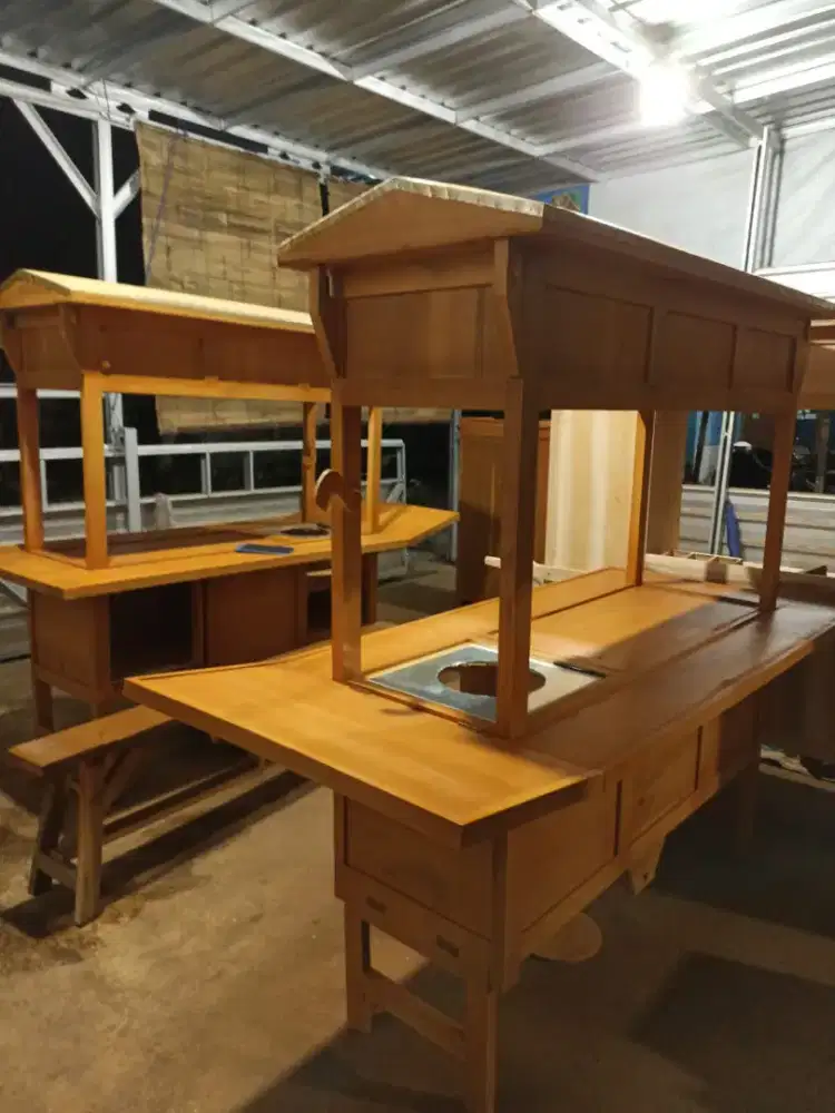 Sedia Gerobak Angkringan, Bakso Mie Ayam, Bubur, Sate, Soto, Pecel dll