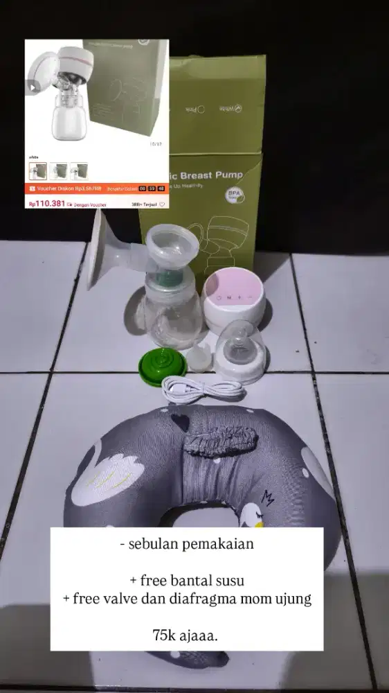 Pumping prefered free bantal susu.