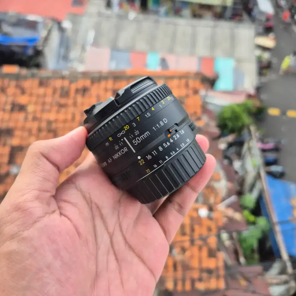 Lensa fix nikon 50mm f1.8 afd normal