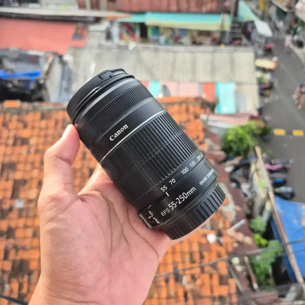 Lensa tele canon 55-250 is ii