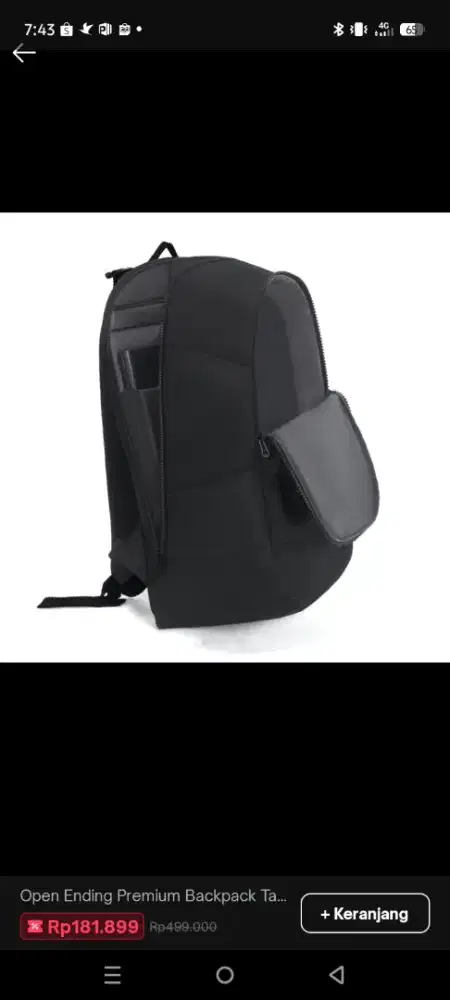 Tas Ransel Laptop Kerja Sekolah