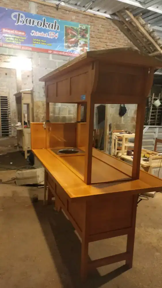 Sedia Gerobak Angkringan, Bakso Mie Ayam, Bubur, Sate, Soto, Pecel dll