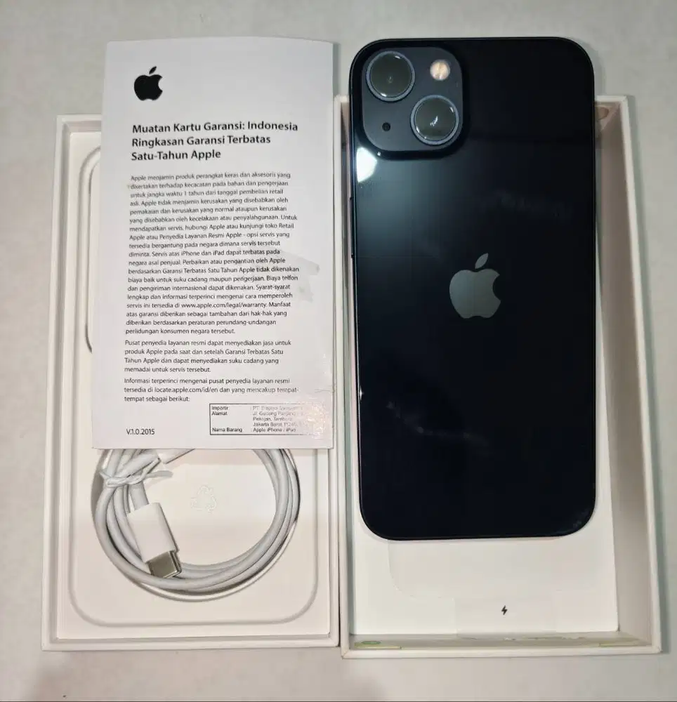 iPhone 13 Ibox 256GB Midnight | Mulus 98% | Baterai Original