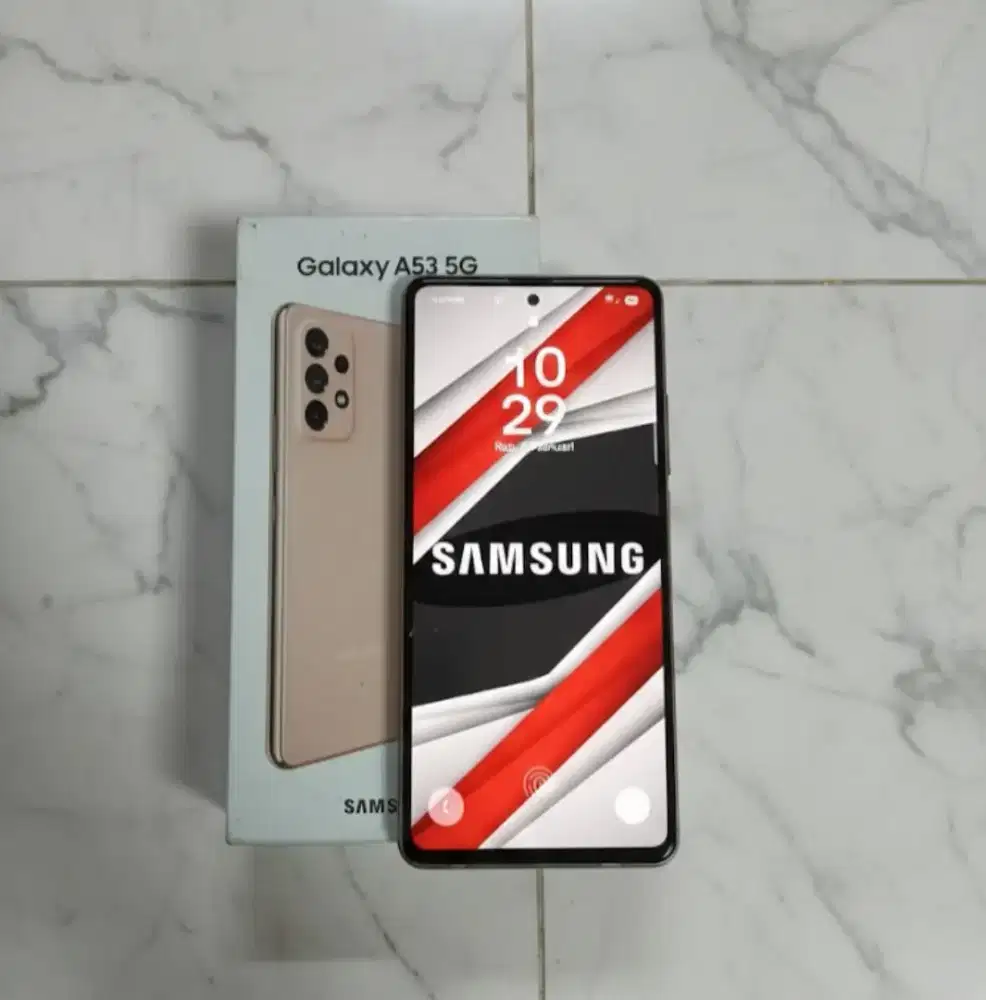 Jual/tt samsung a53 (8/128) fulset ori no minus
