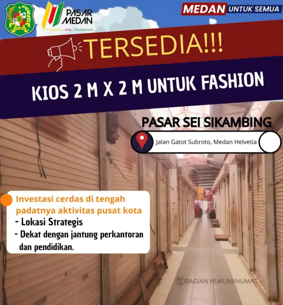 KIOS DI PASAR SEI SIKAMBING MEDAN