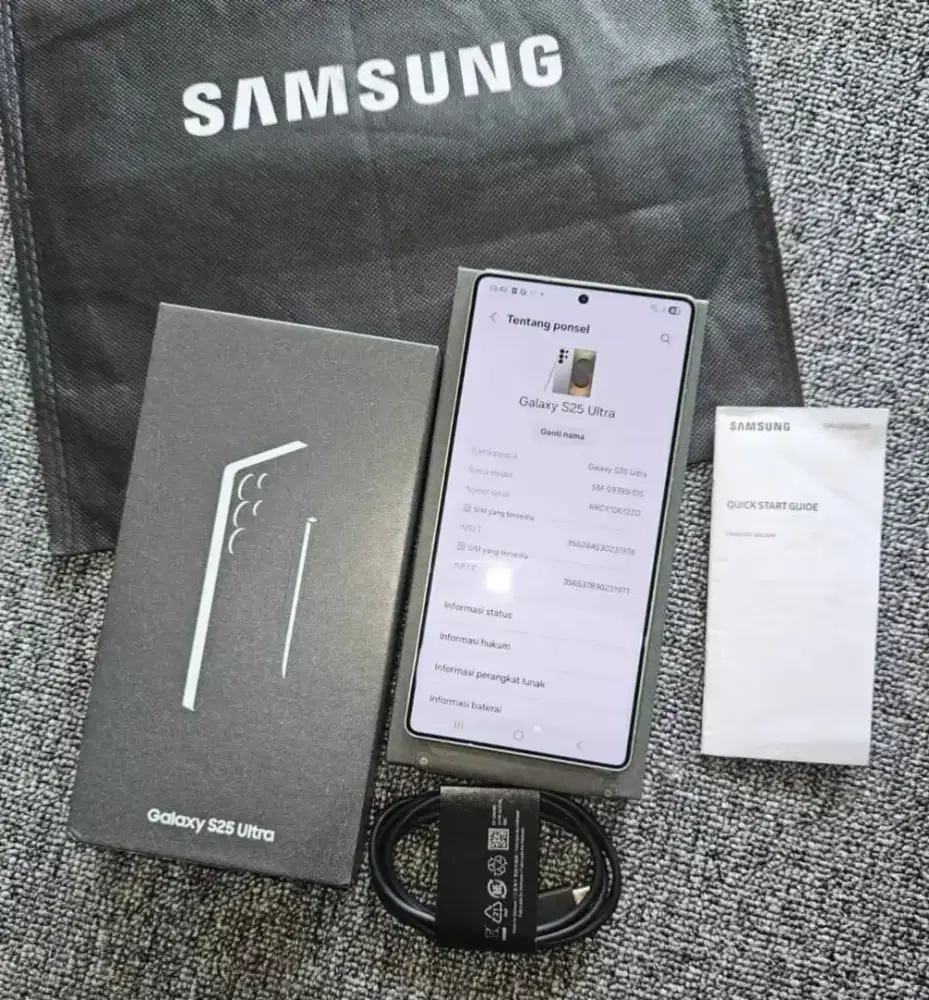 SAMSUNG GALAXY S25 ULTRA 5G RAM 12/512GB ORIGINAL SEIN

TAMPILAN