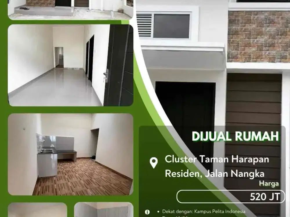 Dijual Rumah Cluster Taman Sari Residence Pekanbaru Kota!