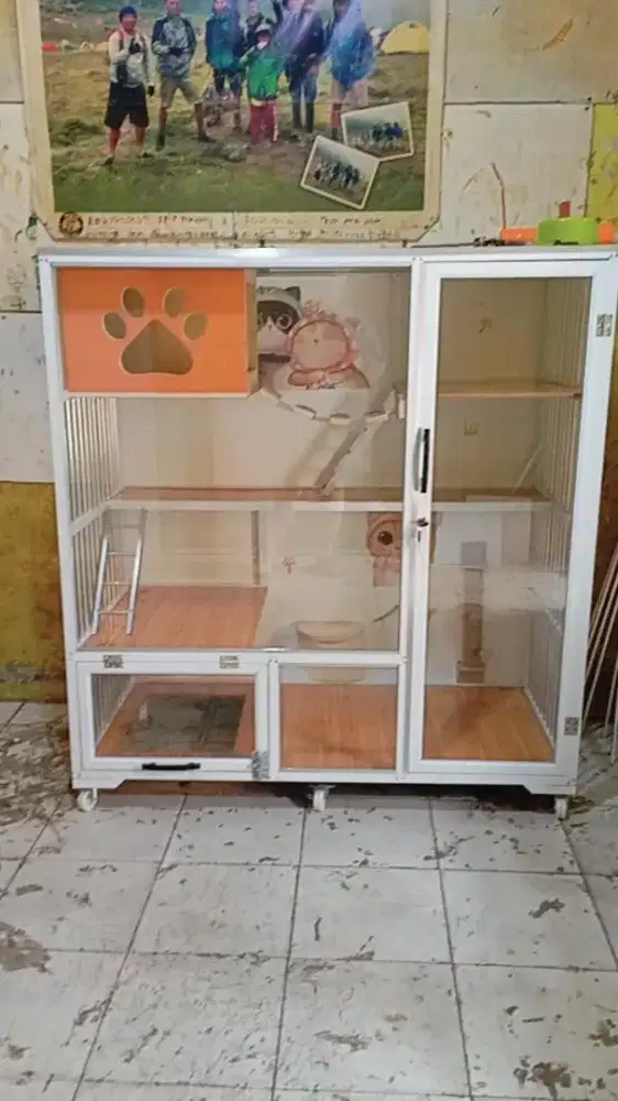 Kandang Kucing 1 Pintu Besar Playground