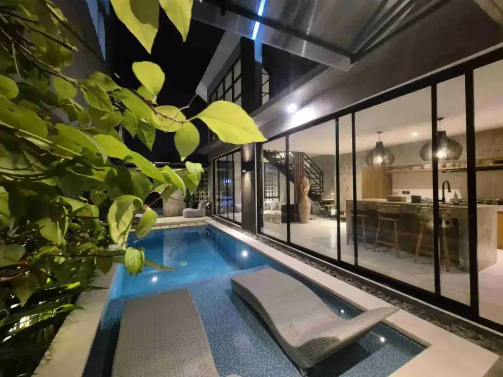 DIJUAL ATAU DISEWAKAN BRAND NEW VILLA TROPIS MODERN MINIMALIS DI GUNUNG SALAK KEROBOKAN