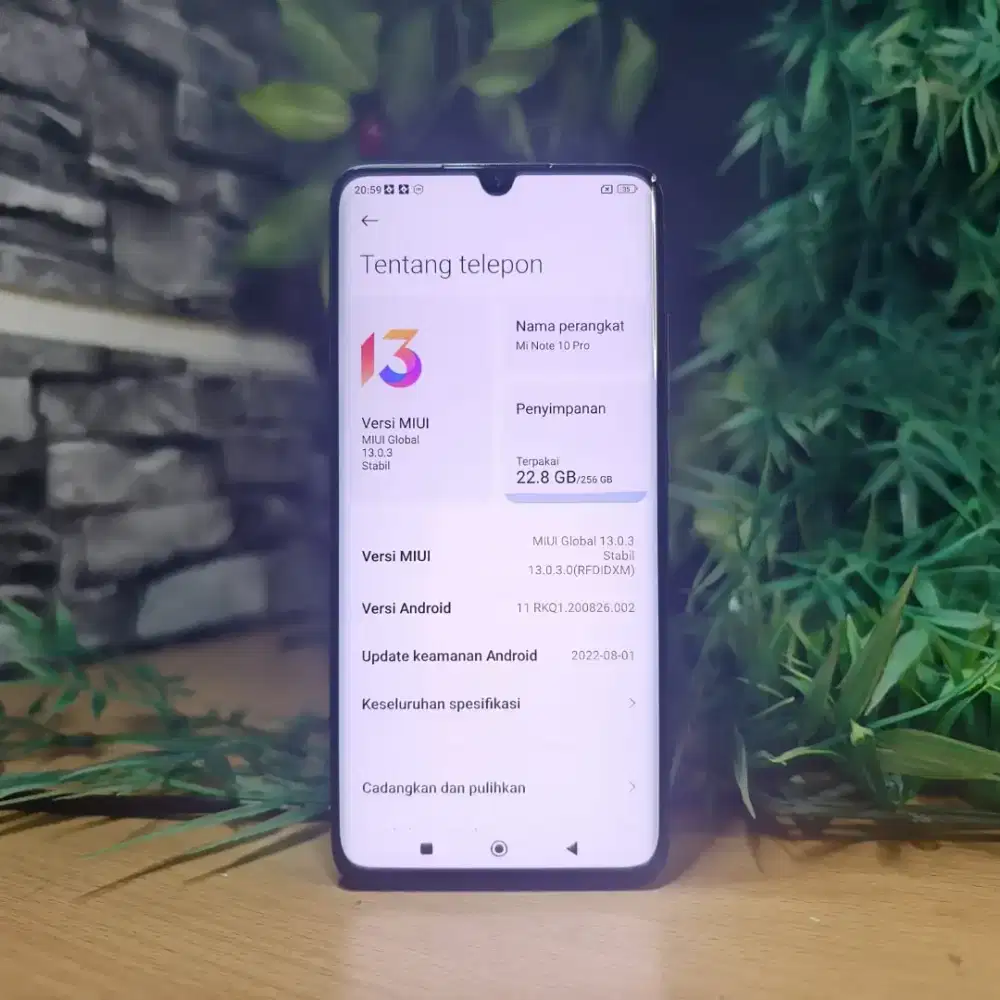 Mi Note 10 Pro Ram 8/256 GB Batangan