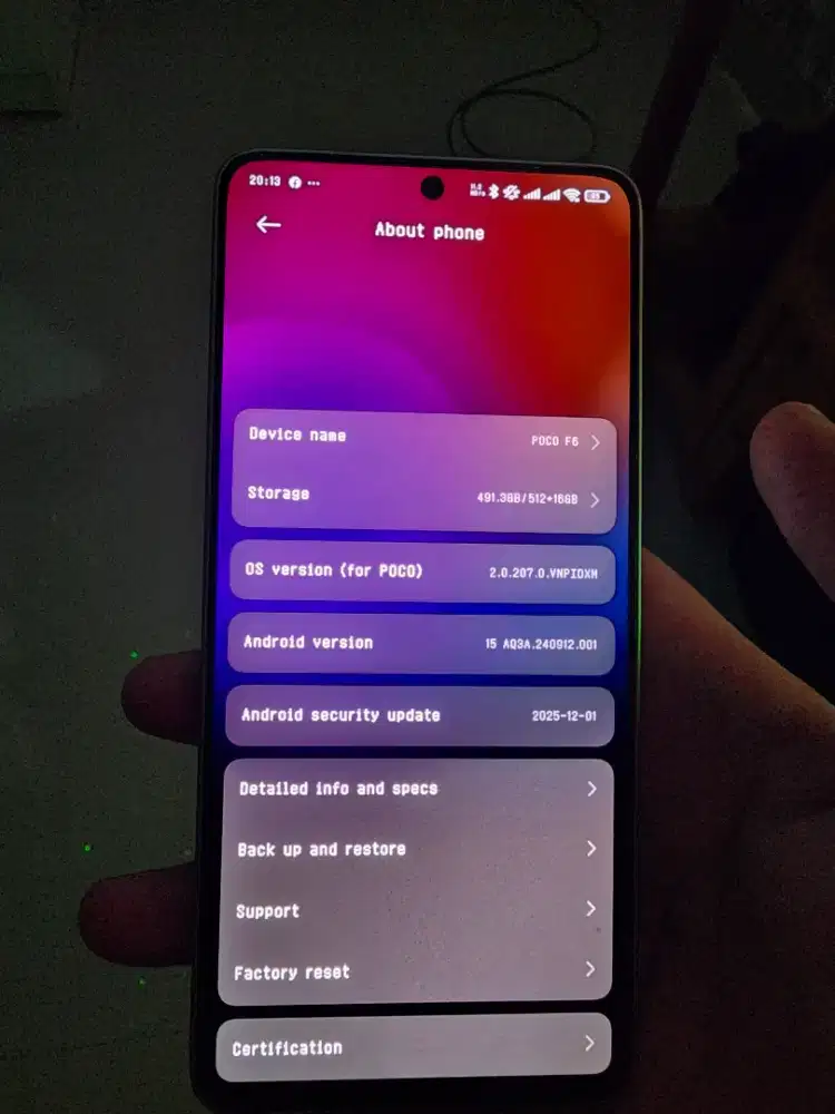 POCO F6 TITANIUM SILVER 12 / 512 GB MULUS