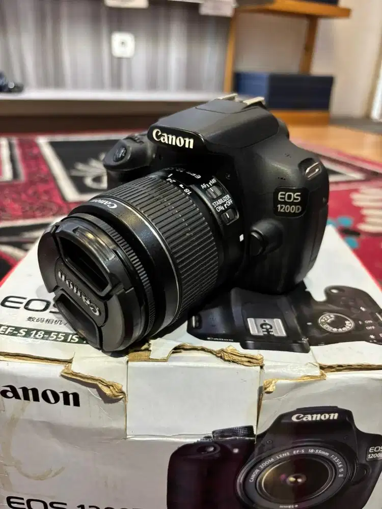 Ready for sale kamera dslr canon 1200d likenew