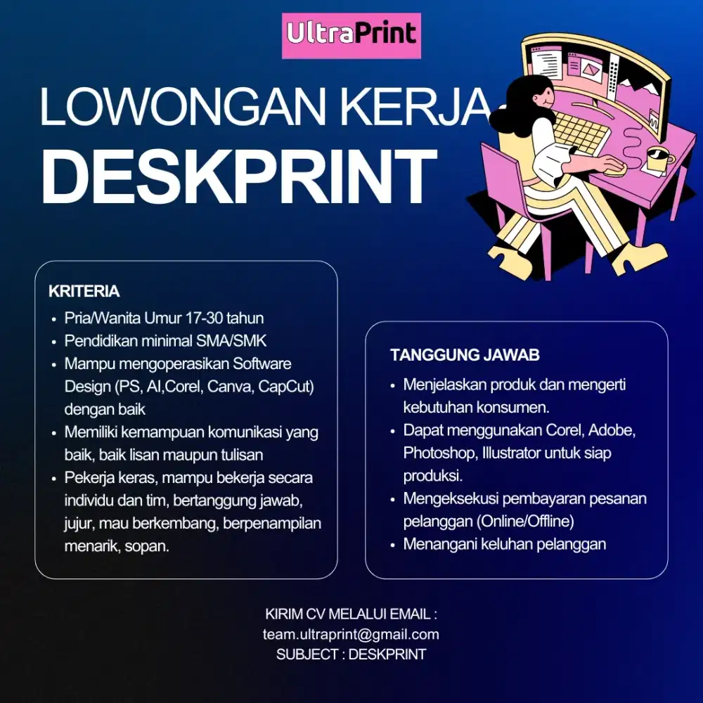 Deskprint / Setter - Operator Finishing