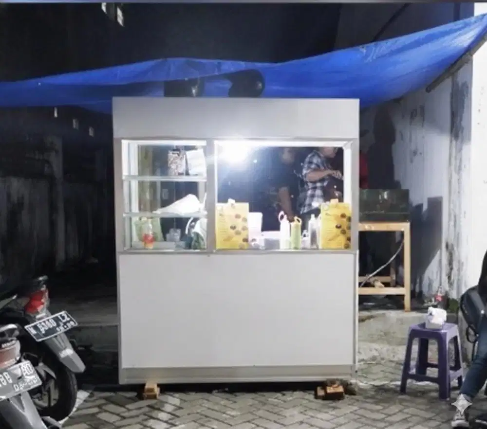 Gerobak alumunium bekas