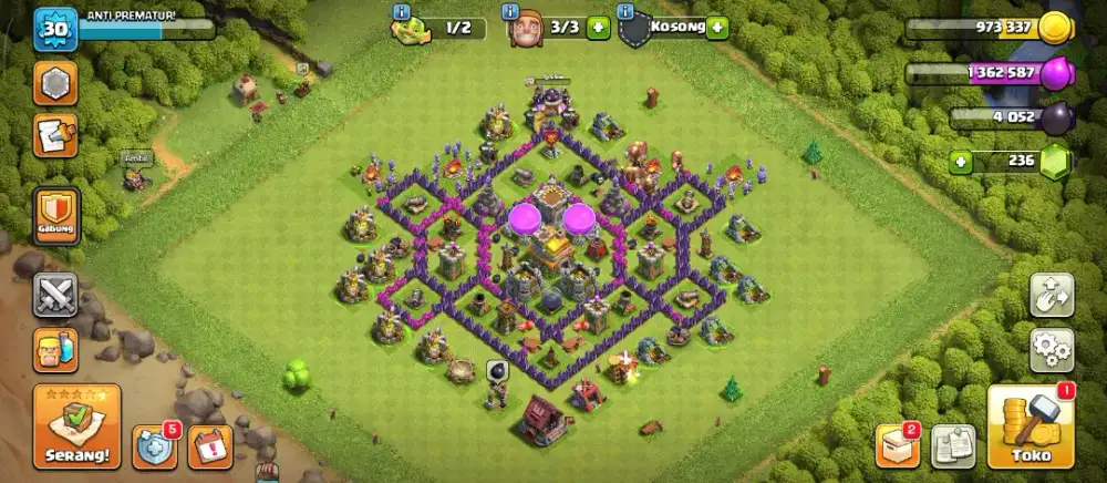 AKUN COC TH 7 BARU NAIK