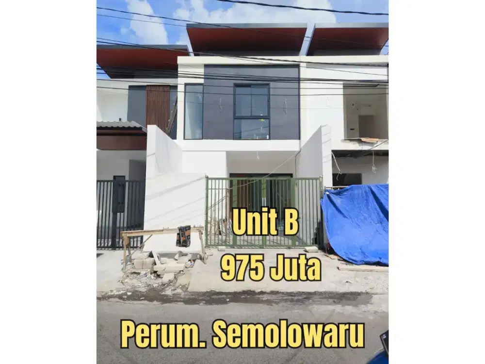 ‼️UNIT B‼️BARU GRESS Perum. SEMOLOWARU SURABAYA TIMUR. SELANGKAH MASJID. DEKAT ARAYA, NGINDEN, MANYAR, KLAMPIS, SEMAMPIR, MERR, KAMPUS, SEKOLAH, Dll