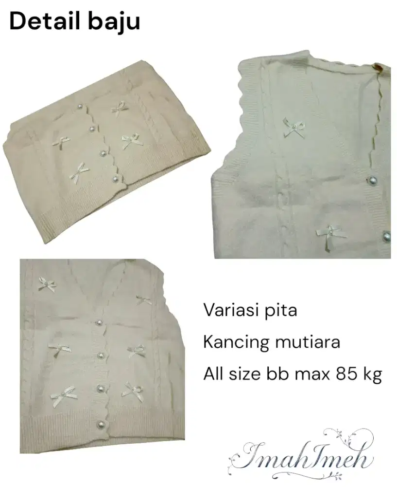 Bundling Atasan wanita vest dan kemeja Korean style