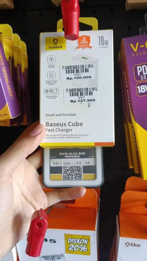 CHARGER BASEUS CUBE 1U 18W EU