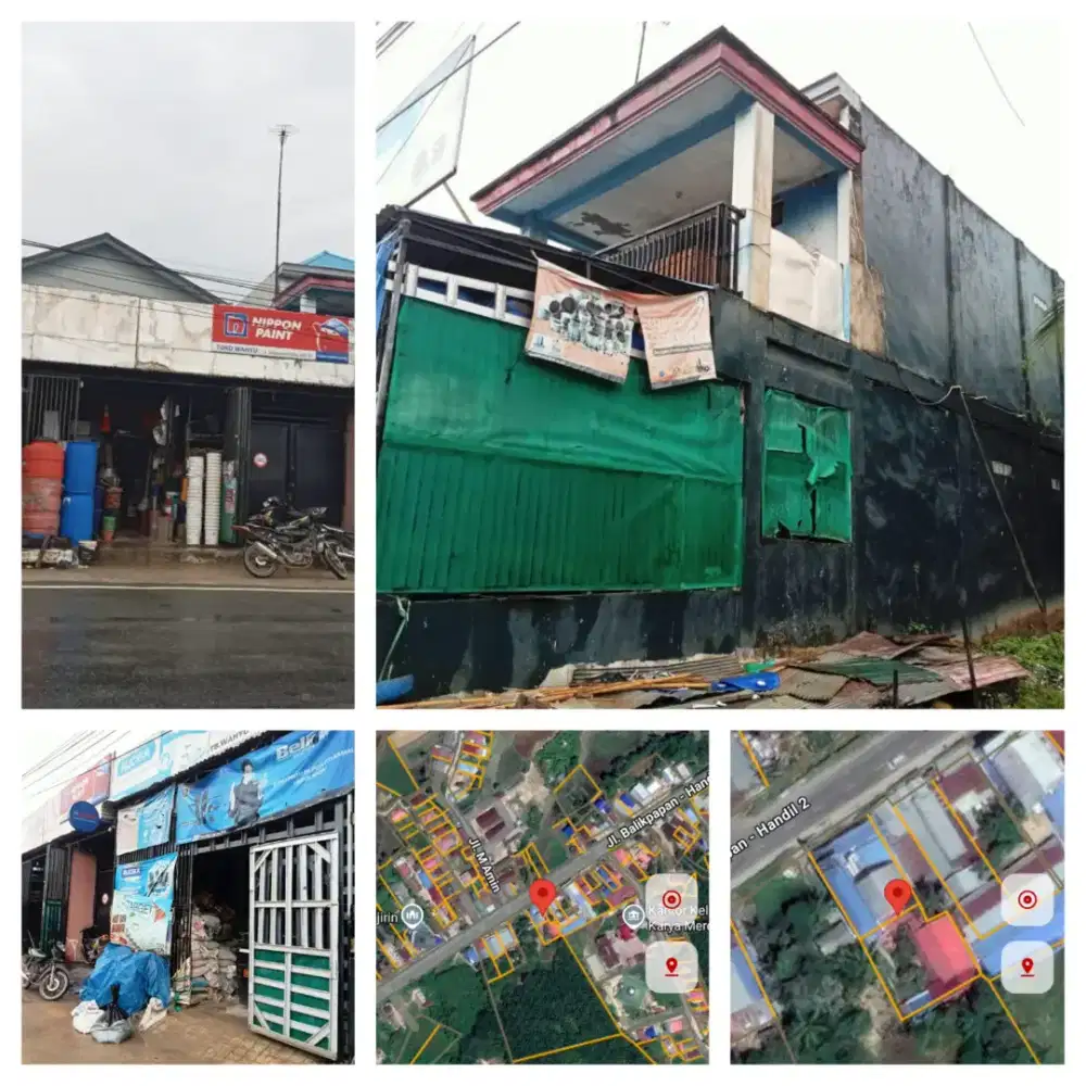 Di jual ruko 2 tingkat beserta matrial bangunanya +rumah